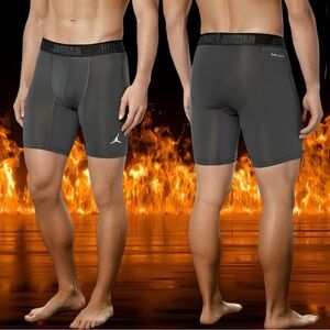 Nike Jordan Men's Team Alpha 6" Gray Compression Shorts XL XLarge 865862 060